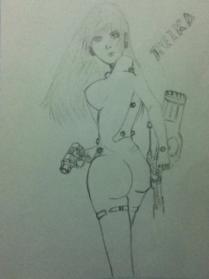 Gantz Reika Shimohira editada con gimp