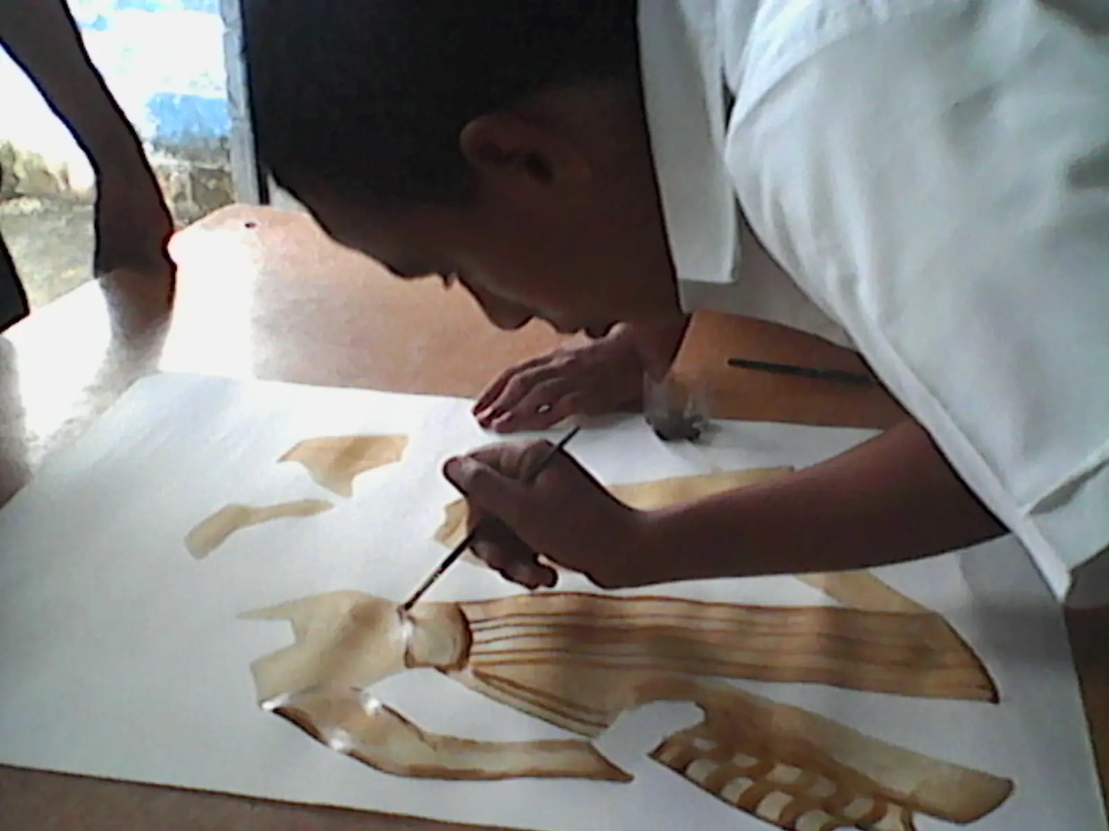 dibujos con cafe