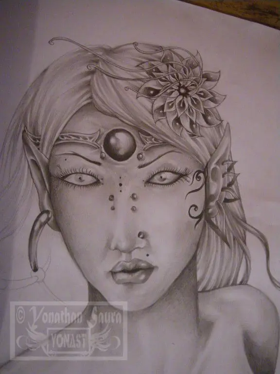 Princesa tabu  , dibujo .