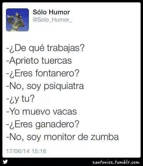 Un poco de humor para el sábado.