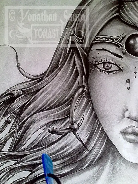 Princesa tabu  , dibujo .