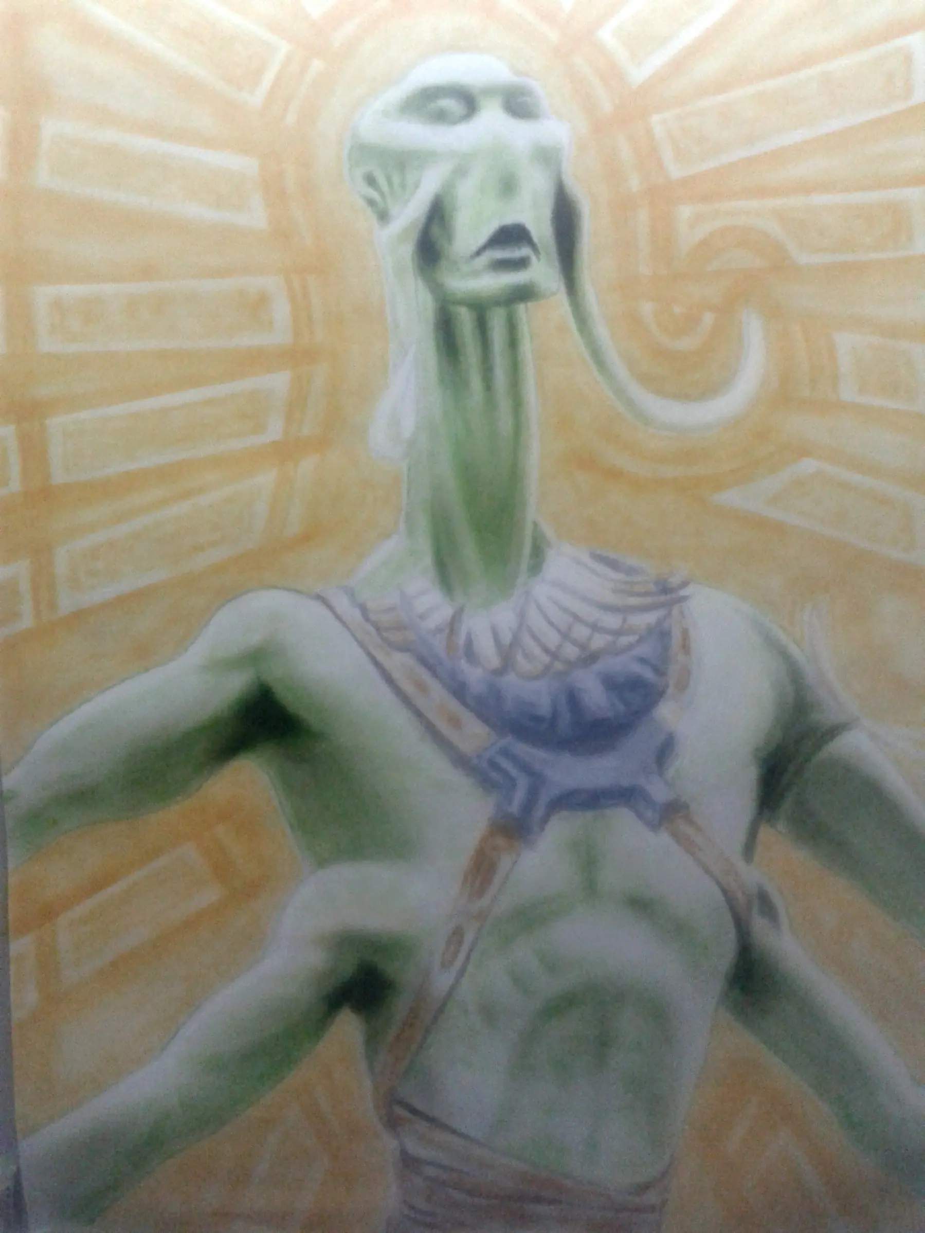 Aerografia de Tars Tarkas (paso a paso)