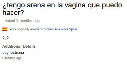 Las preguntas mas tontas de Yahoo!