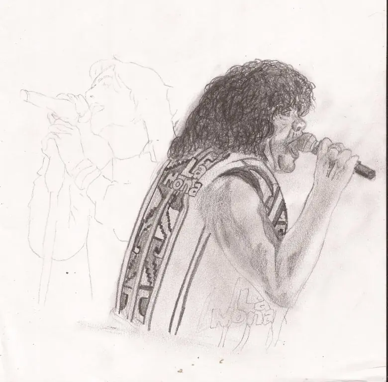 Dibujo de La Mona Jimenez y Ulises Bueno