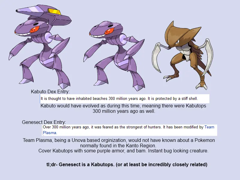 Teoria Pokemon: Kabutops y Genesect