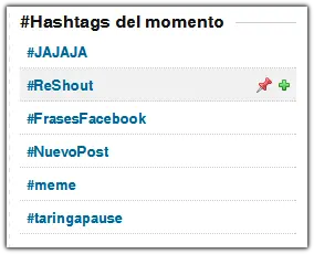 hashtags favoritos