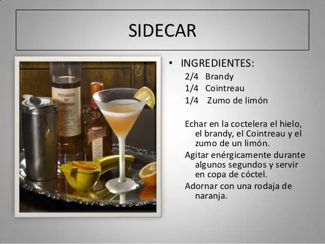 Distintos tipos de bebidas