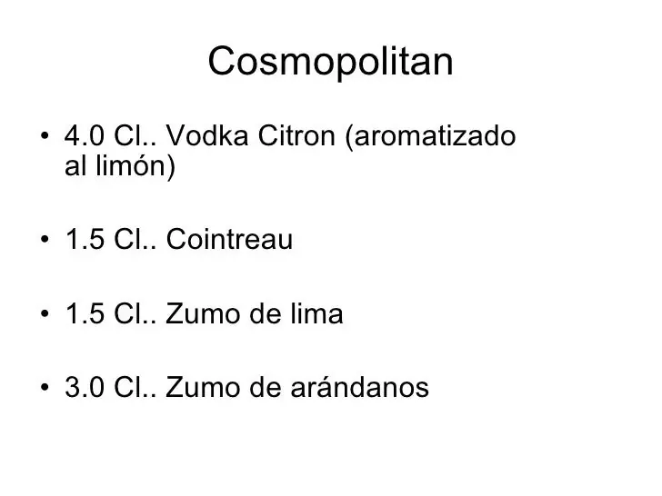 bebidas prohibidas