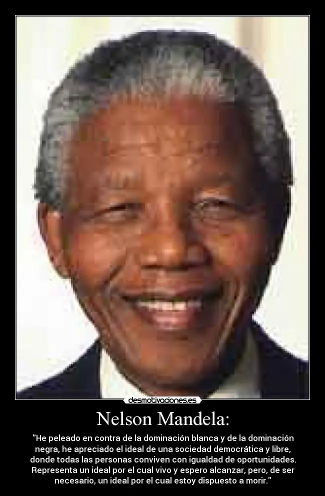 Feliz Cumpleaños Nelson Mandela, Mi Homenaje