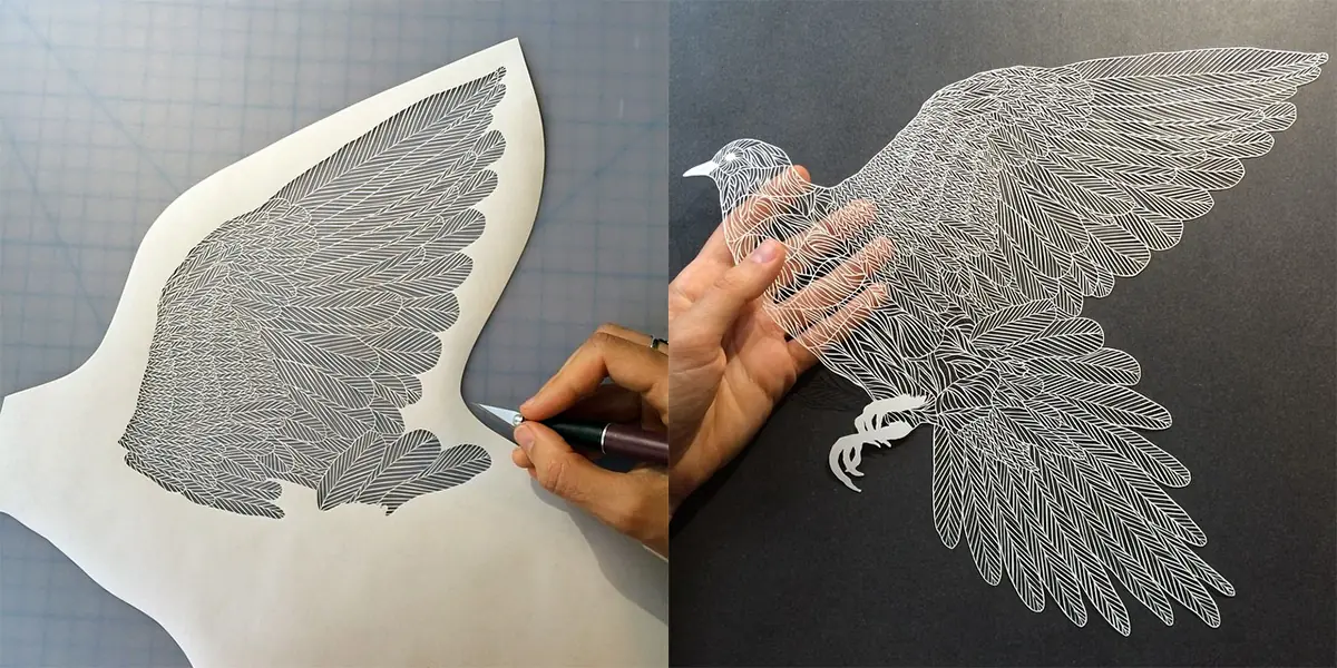 Increíble arte sólo con papel y bisturí (recomendado)