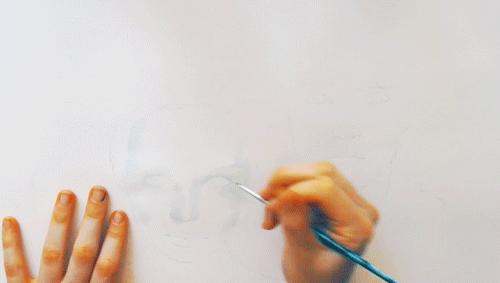 Speed painting con acuarelas | Gif