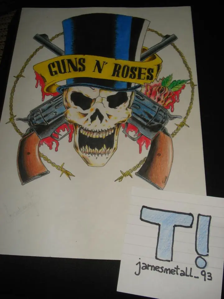 Mi dibujo de Guns N' Roses :D