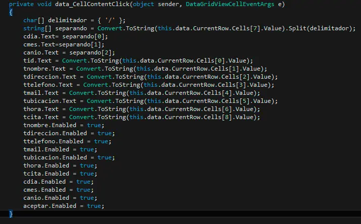 datagridview