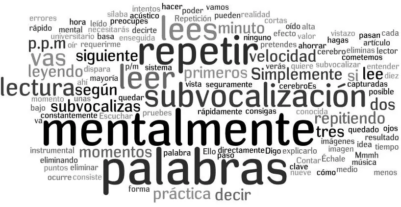 subvocalizas