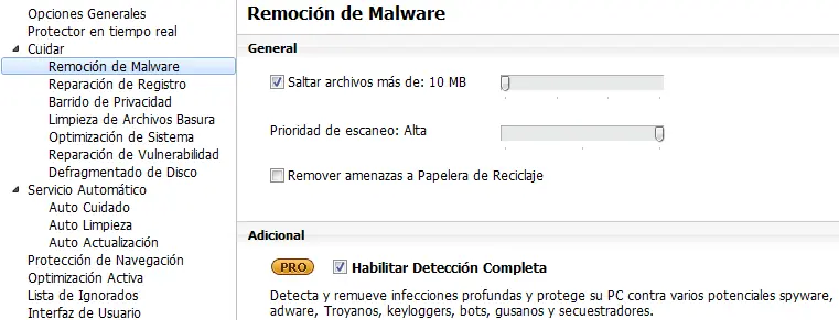 Limpieza y optimización de la PC