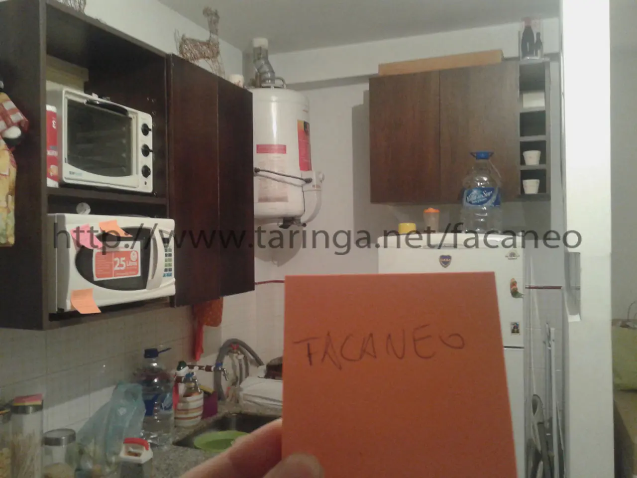 Armé una alacena con un mueble viejo