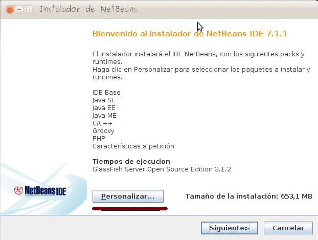 instalacion de netbeans 7.1.1 en linux
