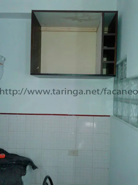 Armé una alacena con un mueble viejo