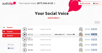 Audiolip, envía mensajes de voz en Facebool y Twitter