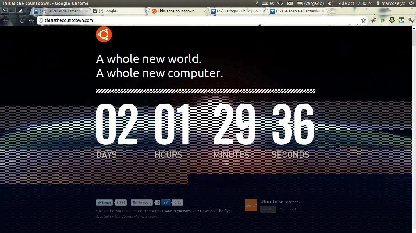 Ubunutu 11.10 | Se acerca el momento...