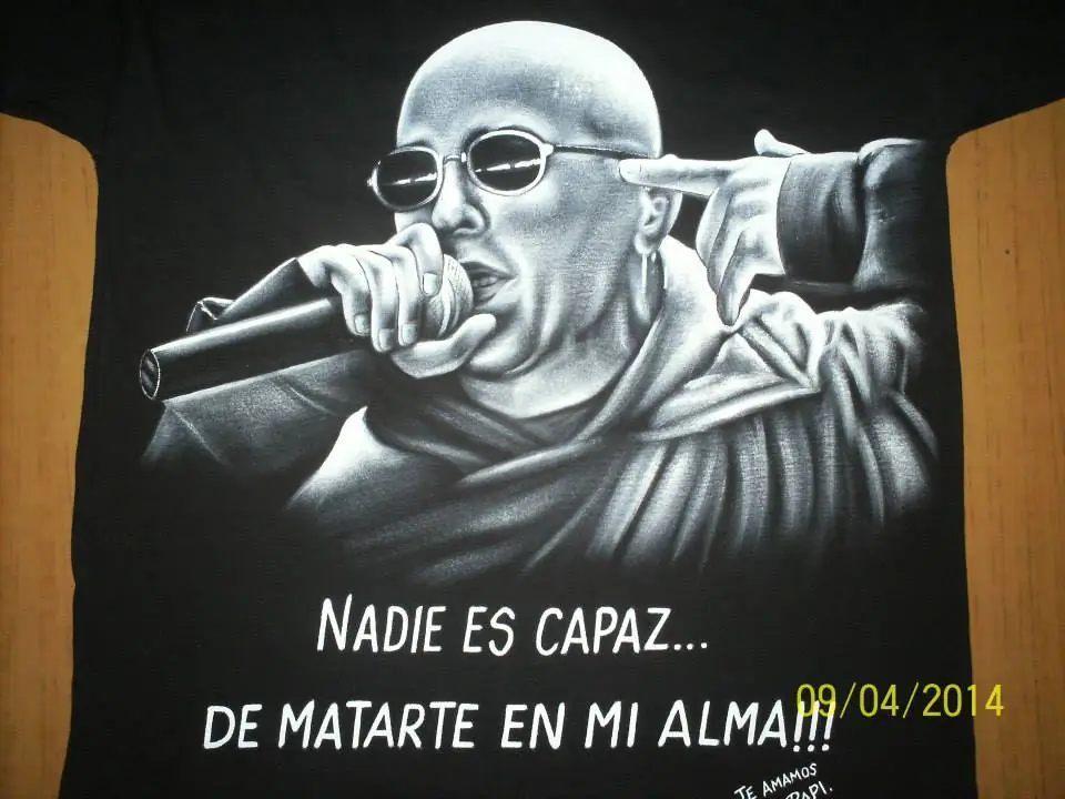 Indio Solari pintado a mano