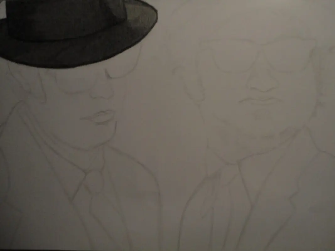 Dibujando a The Blues Brothers