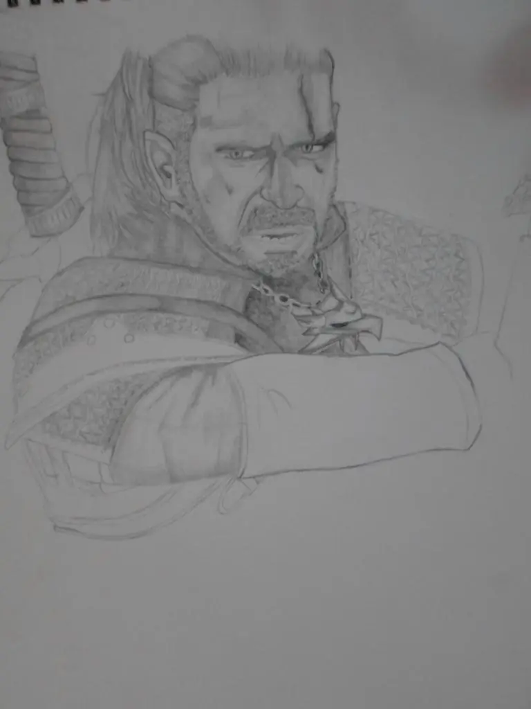 Dibujo geralt de rivia