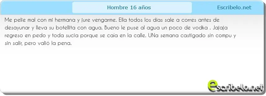 escribelocomar