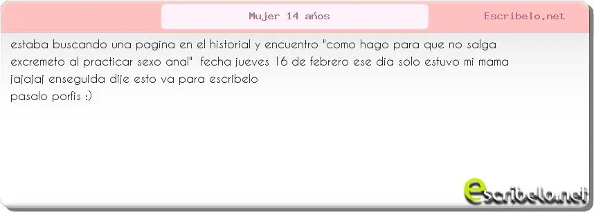 escribelocomar