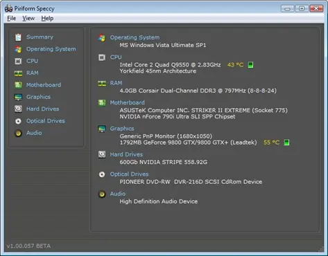 Ver datos técnicos del hardware del Computador