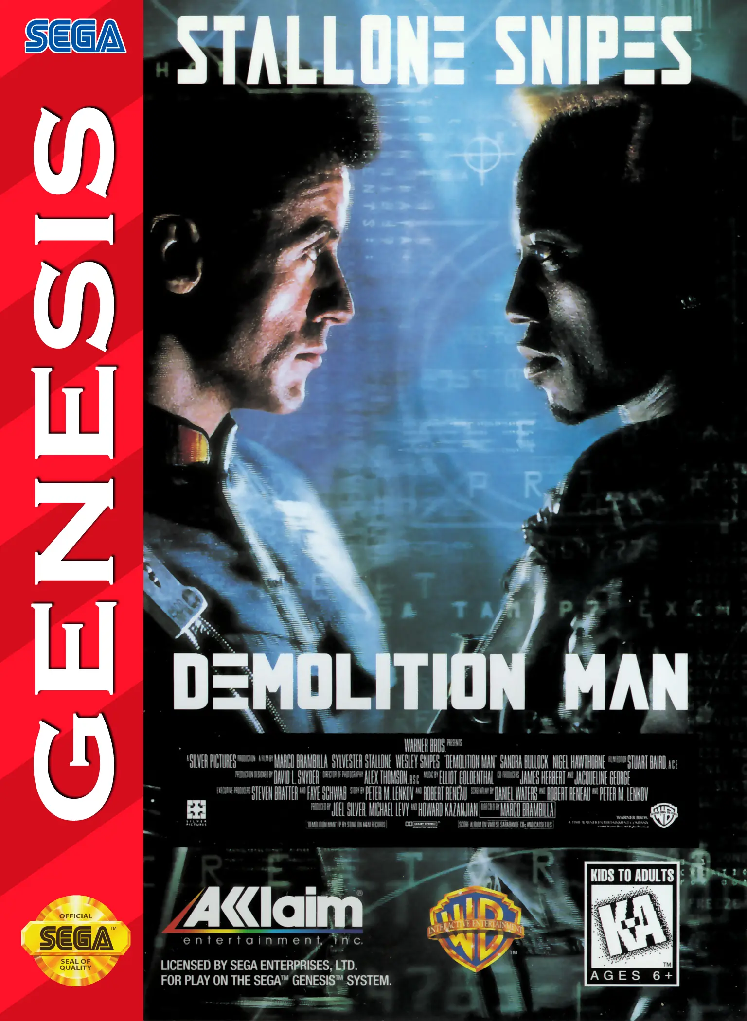 Demolition Man (Mega Drive - Sega Genesis)