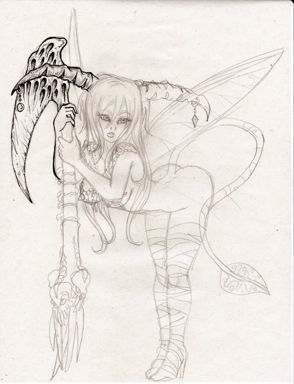 Chica demonio (Succubus) - Mi más reciente ilustración.
