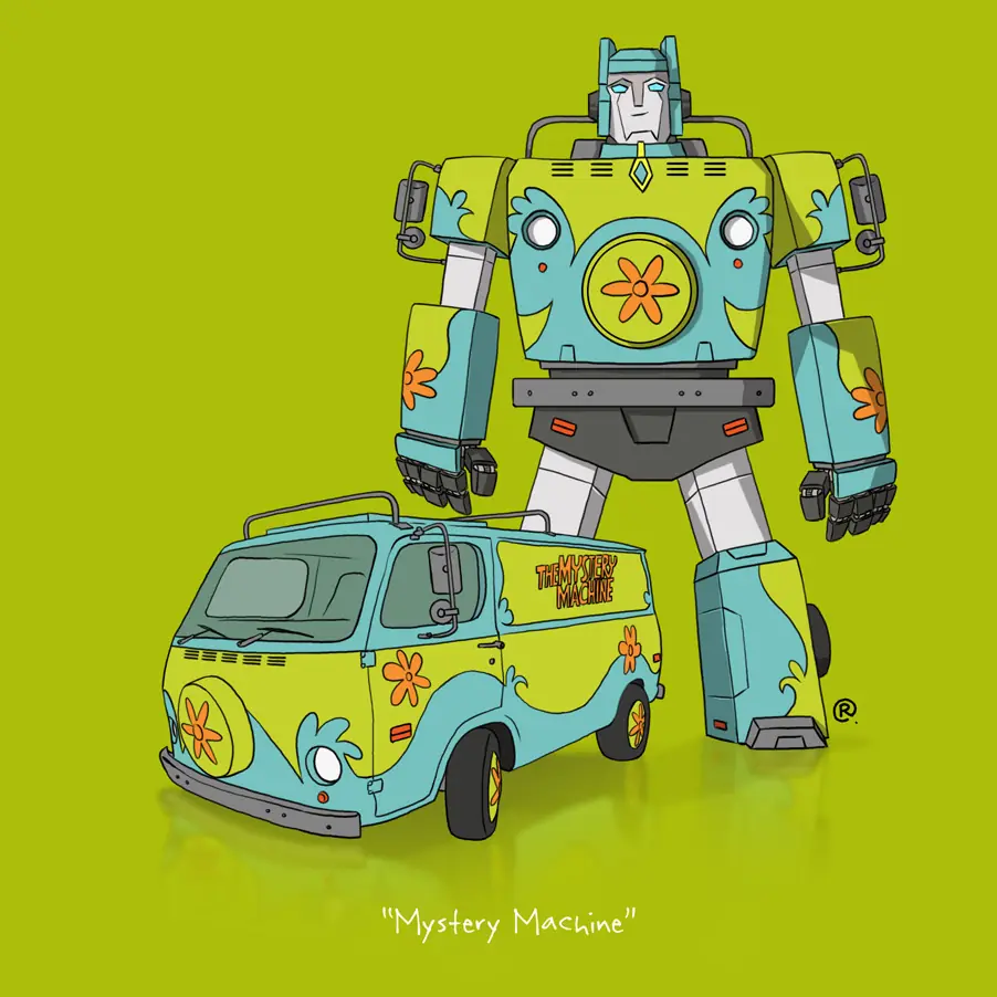 Autos famosos del cine y la tv convertidos en Transformers.