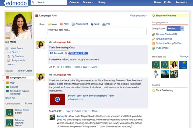 Te cuesta estudiar, entra! edmodo.com