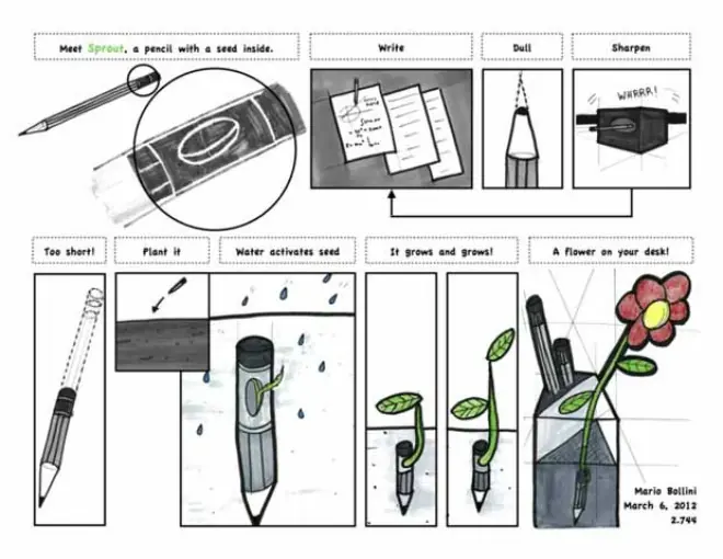 El Lapiz que se transforma en planta