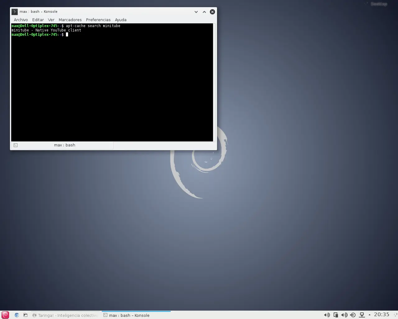 Instala Minitube en Debian y mira vídeos en tu escritorio