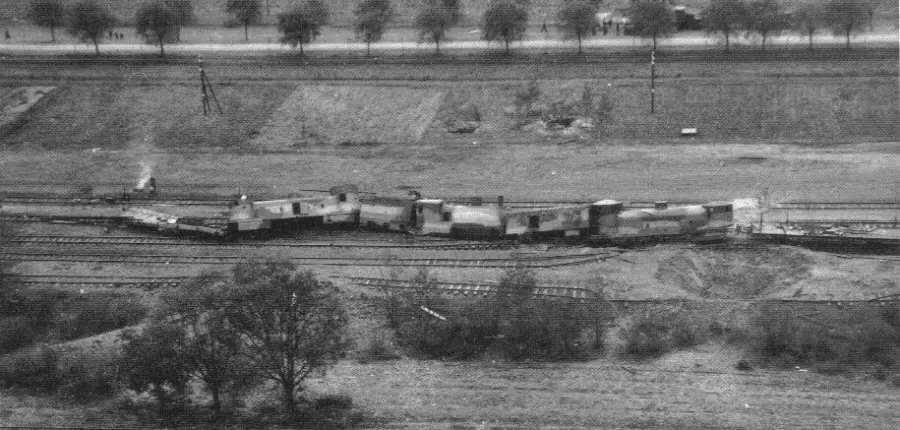 El submarino que "hundió" un tren