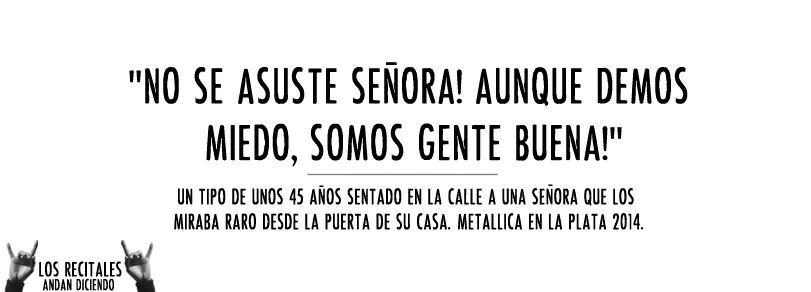 los recitales andan diciendo
