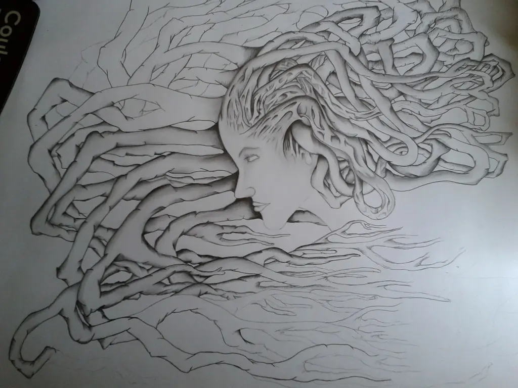 Madre Naturaleza.... Dibujo en Grafito
