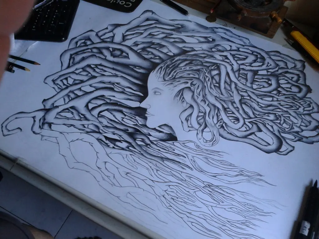 Madre Naturaleza.... Dibujo en Grafito