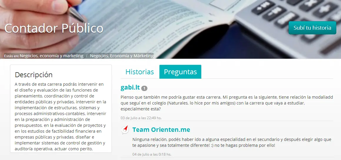 No sabes que estudiar? Te ayudo