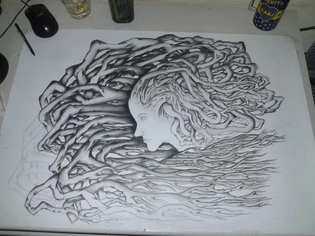 Madre Naturaleza.... Dibujo en Grafito