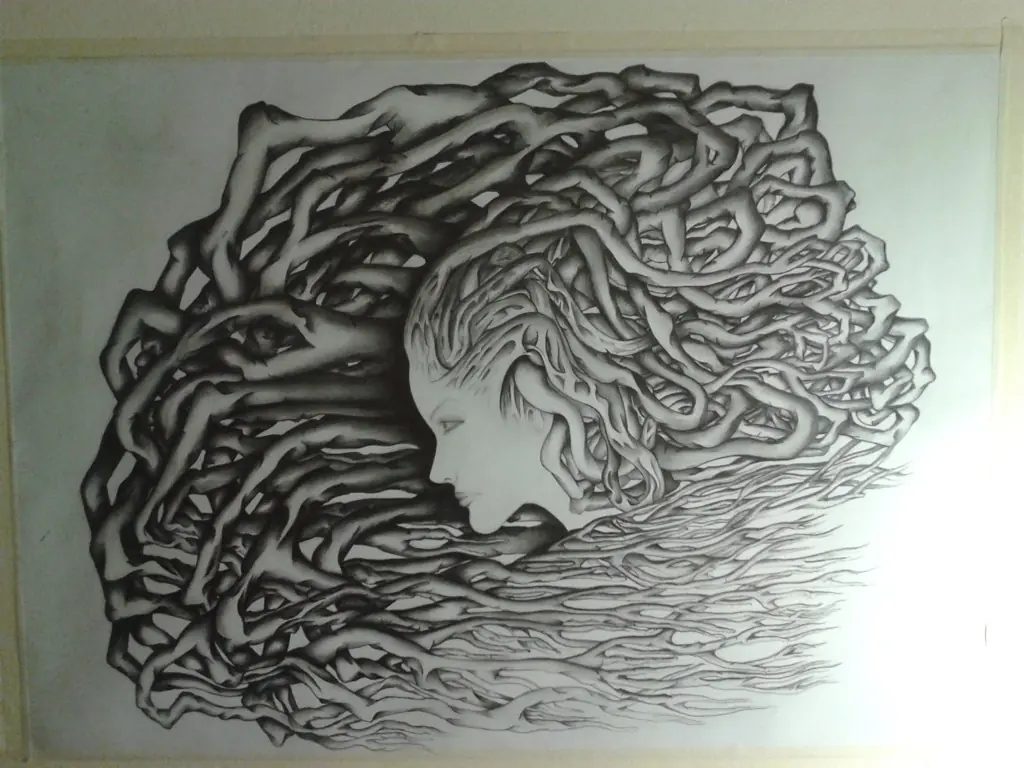Madre Naturaleza.... Dibujo en Grafito