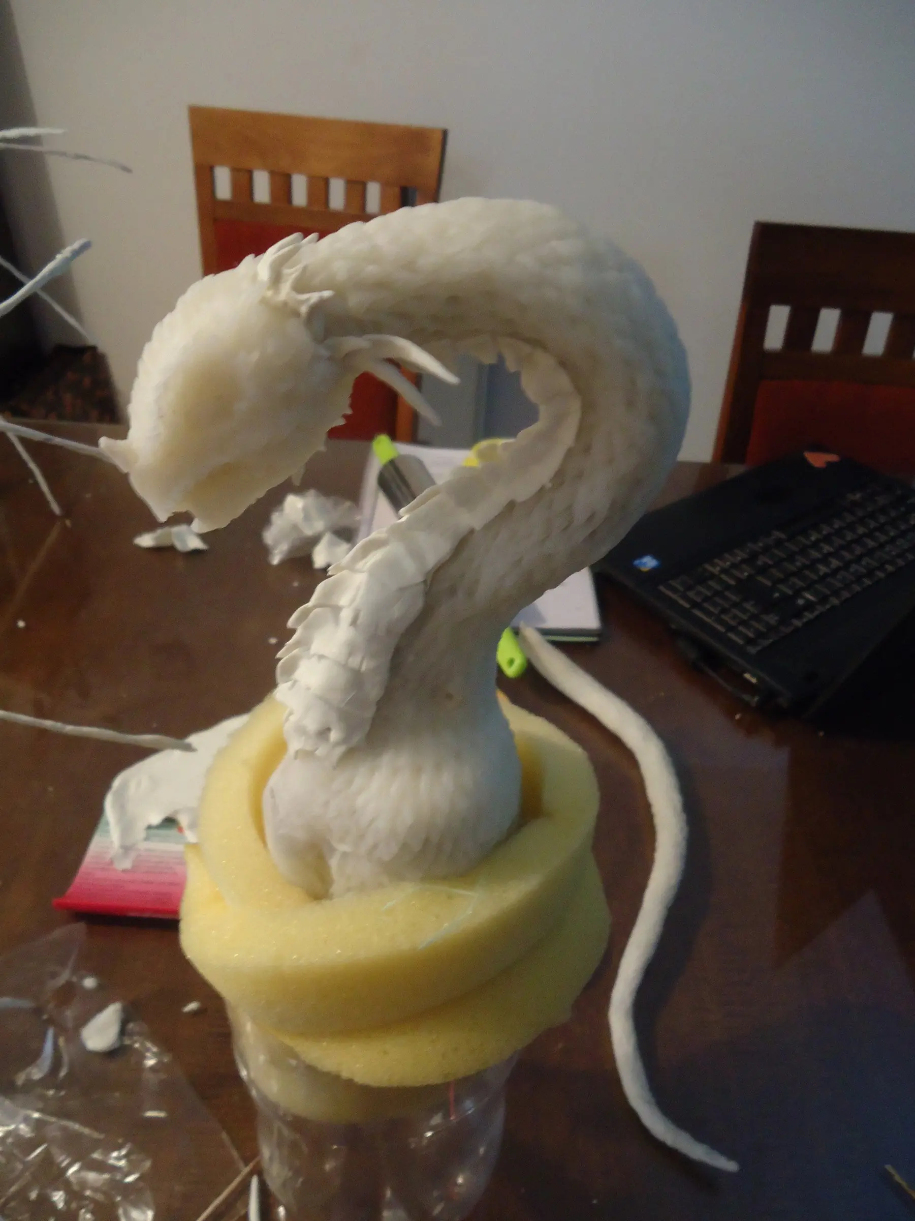 Tengo un dragon colgando del tender!