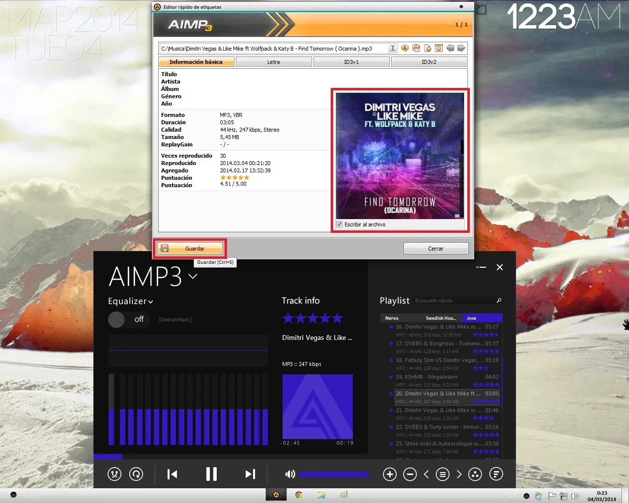 [Tutorial] Colocación de carátulas a tu canción favorita.