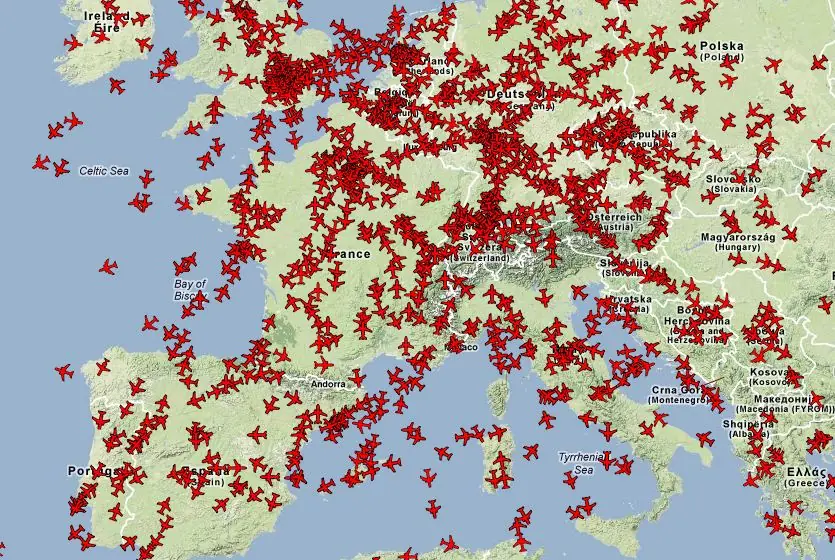 Pagina para ver aviones en tiempo real