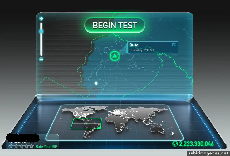 test de velocidad de internet