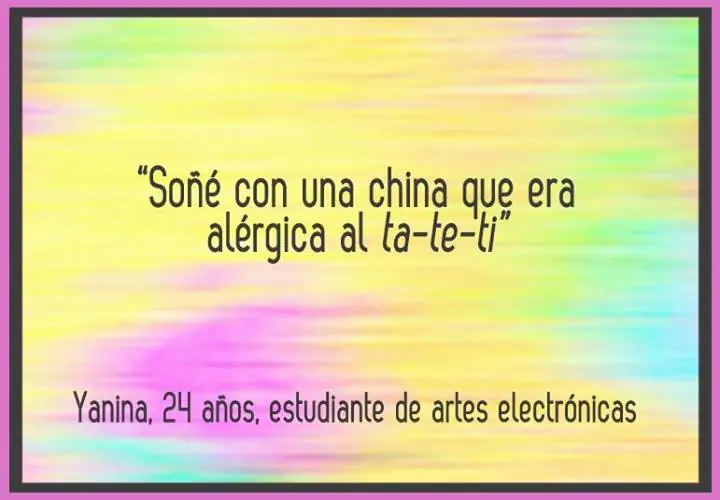 La gente anda soñando