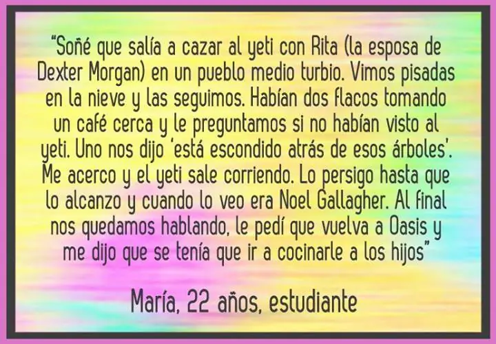 La gente anda soñando