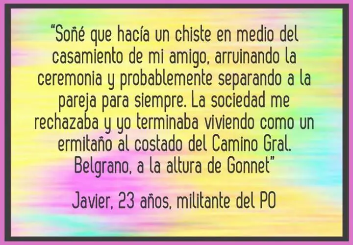 La gente anda soñando
